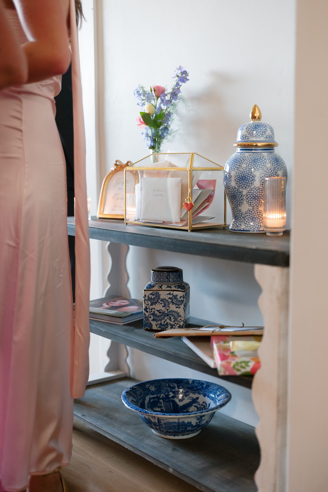 family heirlooms, including vases and boxes. 